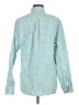 Dockers Checkered-gingham Teal Long Sleeve Button-Down Shirt Size M - photo 2