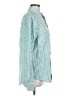 Dockers Checkered-gingham Teal Long Sleeve Button-Down Shirt Size M - photo 4