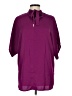 Unbranded 100% Polyester Purple Short Sleeve Blouse Size L - photo 1