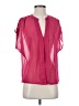 Hale Bob 100% Polyester Pink Short Sleeve Blouse Size S - photo 1