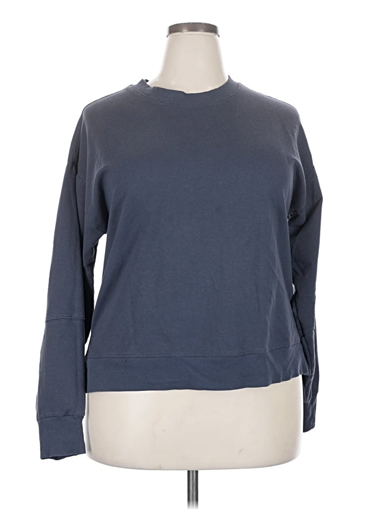 Pre-owned All In Motion Long Sleeve T-shirt In Blue