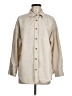 Unbranded 100% Polyester Tan Ivory Long Sleeve Blouse Size M - photo 1