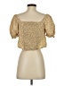Madewell Yellow Short Sleeve Blouse Size S - photo 2