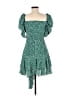 Assorted Brands Polka Dots Green Cocktail Dress Size M - photo 2