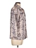 M.use 100% Polyester Animal Print Tan 3/4 Sleeve Blouse Size L - photo 4