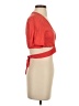 Zara Red Short Sleeve Top Size S - photo 4