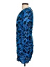 Zara Print Blue Cocktail Dress Size L - photo 5