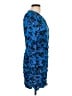 Zara Print Blue Cocktail Dress Size L - photo 4