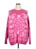 American Eagle Outfitters Hearts Pink Pullover Sweater Size XL - photo 1