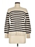 Ann Taylor LOFT Stripes Ivory Turtleneck Sweater Size M - photo 1
