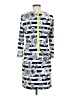 Eliza J Graphic Gray Casual Dress Size 8 - photo 2