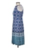 Wisp Print Blue Cocktail Dress Size 2 - photo 5