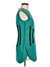Derek Lam 100% Wool Color Block Teal Casual Dress Size 8 - photo 4