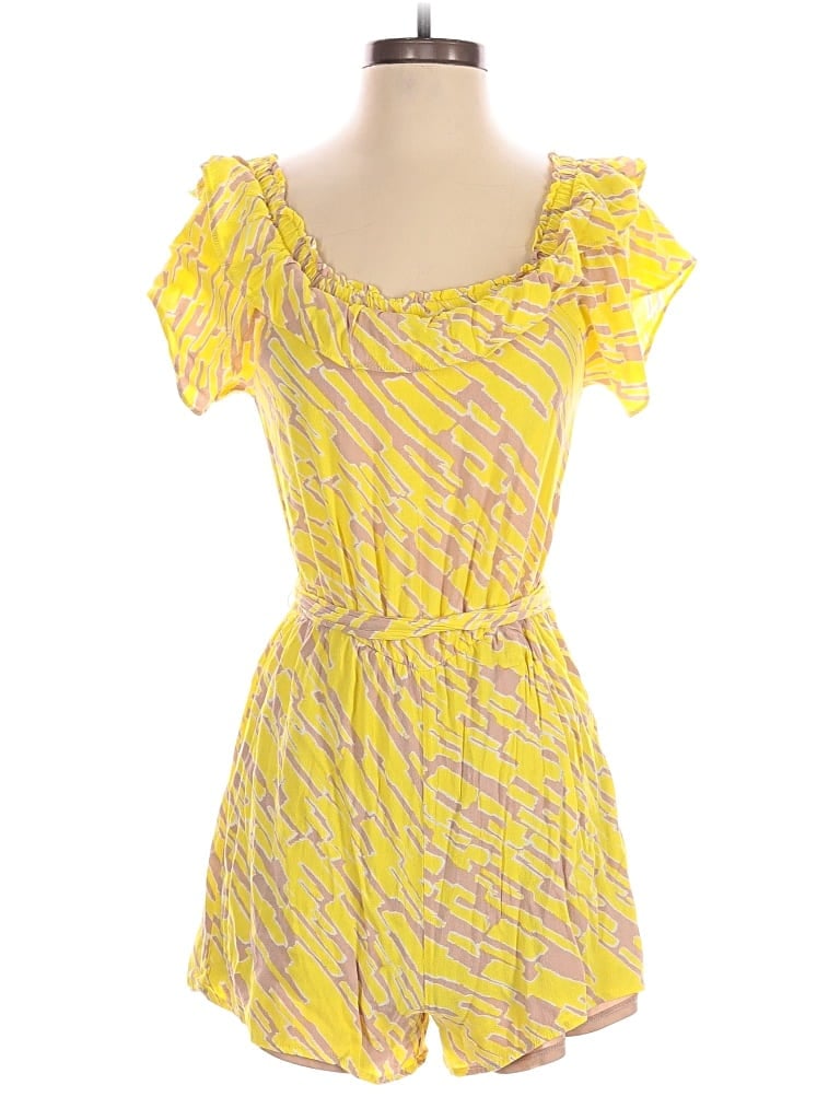 Pre-owned Lush Romper In Yellow