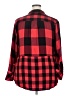 Cato 100% Rayon Plaid Red Long Sleeve Button-Down Shirt Size 18 - 20 - photo 2