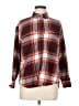 Old Navy Plaid Burgundy Long Sleeve Button-Down Shirt Size M - photo 1
