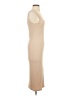 Assorted Brands Solid Tan Casual Dress Size XS - photo 4