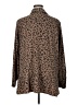 Susan Graver Animal Print Brown Long Sleeve Blouse Size 1X - photo 2