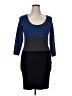 Max Studio Color Block Blue Cocktail Dress Size XL - photo 1