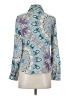 Wardrobe 100% Polyester Paisley Blue Long Sleeve Blouse Size XS - photo 2