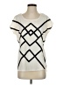 Maurices 100% Polyester Ivory Short Sleeve Blouse Size S - photo 1