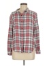 Caslon 100% Rayon Plaid Pink Long Sleeve Button-Down Shirt Size M - photo 1