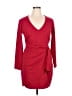 Parker Solid Red Cocktail Dress Size 14 - photo 1