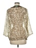 Chico's Brown 3/4 Sleeve Blouse Size Med (1) - photo 2
