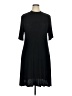Apt. 9 Solid Black Casual Dress Size XL - photo 1