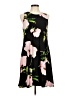 Anne Klein Floral Black Cocktail Dress Size M (estimated) - photo 1
