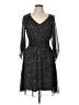 My Beloved... Chevron-herringbone Black Cocktail Dress Size L - photo 1