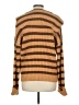 Line & Dot Stripes Brown Pullover Sweater Size M - photo 2
