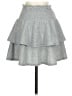 Aqua Solid Gray Casual Skirt Size XS - photo 1