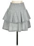 Aqua Solid Gray Casual Skirt Size XS - photo 2