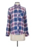 Rails 100% Rayon Plaid Blue Long Sleeve Button-Down Shirt Size XS - photo 1