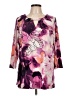 Dana Buchman Purple 3/4 Sleeve Blouse Size L - photo 1