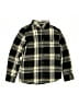 Burnside Plaid Black Long Sleeve Button-Down Shirt Size 10 - photo 1