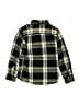 Burnside Plaid Black Long Sleeve Button-Down Shirt Size 10 - photo 2