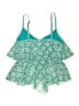 Beach House Floral Green Swimsuit Top Size 10 - photo 2