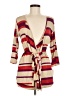 Boston Proper Stripes Tan Casual Dress Size M - photo 1