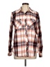 Natural Reflections Plaid Brown Long Sleeve Button-Down Shirt Size L - photo 1