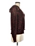 Evereve Burgundy Long Sleeve Blouse Size M - photo 4