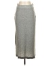HEATHER Solid Gray Casual Skirt Size S - photo 1