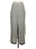 HEATHER Solid Gray Casual Skirt Size S - photo 2