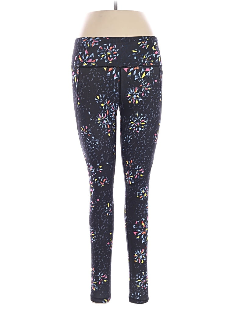 Sweaty Betty Leggings: Blue Print Pattern Bottoms - Size 6