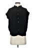 Madewell 100% Viscose Black Short Sleeve Blouse Size XS - photo 1
