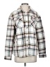 Sage Collective 100% Polyester Plaid Ivory Jacket Size S - photo 1