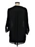 Lush 100% Polyester Black 3/4 Sleeve Blouse Size M - photo 2