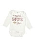 Laughing Giraffe Graphic Ivory Long Sleeve Onesie Size 3-6 mo - photo 1