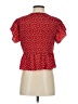 Shein 100% Polyester Red Short Sleeve Blouse Size 4 - photo 2